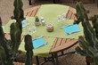 restaurant en plein air - table préparée