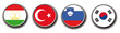 set of 4 national flag vector icons set of 4 national flag vector icons