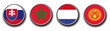 set of 4 national flag vector icons set of 4 national flag vector icons
