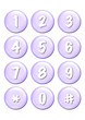 Illustration: Numbers buttons Numbers buttons