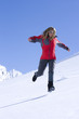 Frau, Winter, Berge