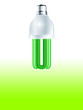 Green Eco friendly light bulb
