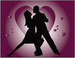Young couple in love dancing tango Young couple in love dancing tango