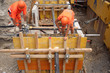 Bauarbeiter auf Baustelle
