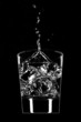 Clear beverage splash