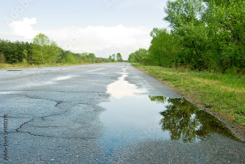 Photo: road after a rain road after a rain