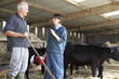 Image : Farmer Having Discussion With Vet