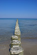 Wellenbrecher in der Ostsee