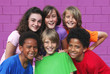 Photo: happy group of diverse kids happy group of diverse kids