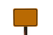 Hinweisschild freigestellt