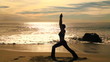 Video: Yoga warrior three on the beach Yoga warrior three on the beach