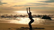 Video: Yoga chair pose at sunset Yoga chair pose at sunset