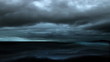 time lapse of storm at see with raging winds and lightning