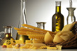 Olio e pasta italiana