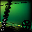 Film strip and colorful film reel