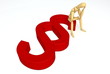 Lay Figure Sitting on Red Paragraph Symbol