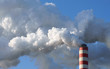 Factory chimney, power station