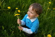 Boy with a bunch