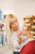 Female hairdresser working in beauty salon Female hairdresser working in beauty salon