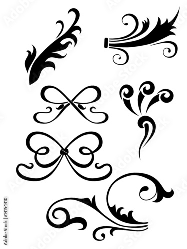 element tattoos. for design, vector tattoo