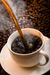 pouring coffee pouring coffee