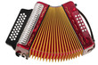 Accordion. Clipping path.