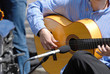 man playing guitar