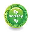 Vektor: Vector Green Healthy Label Vector Green Healthy Label