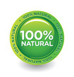 Vektor: Vector Green 100% Natural Label Vector Green 100% Natural Label