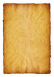 Ancient manuscript isolated over a white background