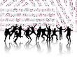 Illustration of people in action