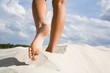 Walk down seashore