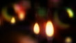 candles lighting up for Christmas