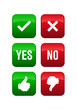 yes no icons