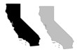 Vector: California vector map California vector map