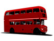 vector illustration of London Red Bus vector illustration of London Red Bus