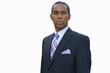 Mature businessman, portrait, cut out
