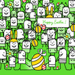 Vektor: happy Easter ! happy Easter !