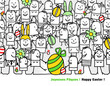 Illustration: Joyeuses Pâques ! Joyeuses Pâques !