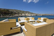 Luxury chill out summer bar at Rhodes island, Greece