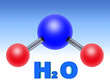molecular structure of water. two parts hydrogen one part oxygen molecular structure of water. two parts hydrogen one part oxygen