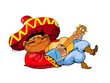 Mexican man playing guitar