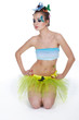model with butterfly bodyart model with butterfly bodyart