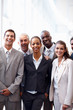 Group of happy business colleagues together