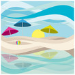 spiaggia e ombrelloni spiaggia e ombrelloni