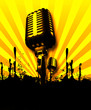 retro microphone