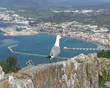 Close up of Seagull zooming out to show Gibraltar and Spain Close up of Seagull zooming out to show Gibraltar and Spain