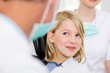 Girl in dentists office