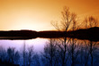 Sunset in northern Sweden