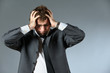 Stressed businessman